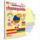 Papel sulfite A4 Chamequinho sortido 75g com 100 folhas - Chamex