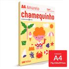 Papel Sulfite Chamequinho AMARELO 75g/m A4 21x29,7cm 100 FL