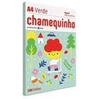 Papel sulfite chamequinho colorido A4 com 100 folhas 75 g/m²