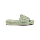 Papete Feminina Slide Palha Flatform Casual