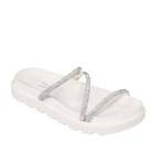 Papete Feminina Vizzano Off White Pedraria Tamanco Casual