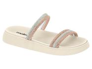 Papete Moleca Tiras Brilhantes Flatform Feminina 5469 135