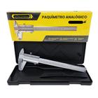 Paquímetro Manual Analógico 150mm Aço 6 Em Aço 0.05mm Acompanha Estojo BOM6501