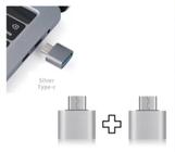 Par adaptador conversor usb-c tipo c para usb