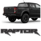 Par Adesivo Paralama Traseiro Ranger Raptor 2013 2014 2015 2016 2017 2018 2019 Preto C/ Prata