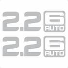 Par Adesivos Compatíveis C/ Ranger 2.2 6 Auto / Speed Cinza