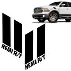 Par Adesivos Hemi R/t Dodge Ram 09/14 Preto - Genérico