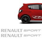 Par Adesivos Renault Sport Sandero Rs Logan Duster Lateral