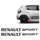 Par Adesivos Renault Sport Sandero Rs Logan Duster Preto