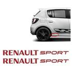 Par Adesivos Renault Sport Sandero Rs Logan Duster Vermelho