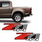 Par Adesivos Z71 S10 Silverado D20 Emblema Lateral Chevrolet