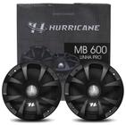 Par Alto Falante Midbass Hurricane Pro MB600 6" Polegadas 500W RMS Bobina Simples