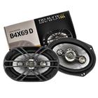 Par alto falantes 6x9 pol bravox b4x69d 300w rms quadriaxial