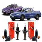 Par Amortecedor Allen + Kit Coxim Suspensão Dianteira Volkswagen Saveiro 2008 2009 2010 2011 2012 2013 2014 2015 2016