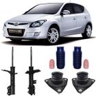 Par amortecedor dianteiro com kit completo batente coifa coxim hyundai i30 2009 2010 2011 2012