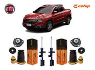 Par Amortecedor Dianteiro + Kit Coxim Batente Fiat Toro 2.0