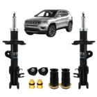 Par Amortecedor Dianteiro Nakata + Kit Batente Jeep Compass Longitude 2018 A 2021