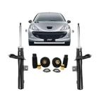 Par Amortecedor Monroe + 2 Kit Batente Peugeot 207 2008 A 2014 Dianteiro