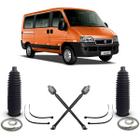 Par Barra Axial Kit Coifa Guarda Pó Caixa Direção Fiat Ducato 2006 2007 2008 2009 2010 2011 2012 2013 2014 2015