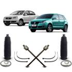 Par Barra Axial Kit Coifa Guarda Pó Suspensão Dianteira Caixa Direção Volkswagen Polo 2007 2008 2009 2010 2011 2012