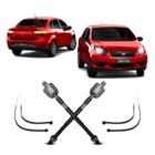 Par Barra Braço Articulação Axial Suspensão Dianteira Fiat Grand Siena 2012 2013 2014 2015 2016 2017 2018 2019 2020 2021