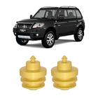 Par Batente Traseiro Amarelo Pajero Tr4 2003 2004 2005 2006