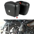 Par Baú E21 Givi + Suporte Baú Lateral Royal Enfield Meteor 350 Chapam (12786)