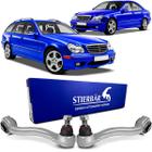 Par Braço Controle Oscilante Tirante Curvo Superior Suspensão Dianteira Mercedes Benz C320 W203 2001 2002 2003 2004 2005 - Stierbar