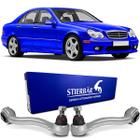 Par Braço Oscilante Curvo Superior Suspensão Dianteira Mercedes Benz C240 W203 2000 2001 2002 2003 2004 2005 2006 2007 - Stierbar