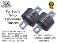 Par Bucha Tensor Suspensão Traseira (Bucha facão) para Mitsubishi Lancer, ASX, Outlander