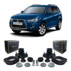 Par Coxim Batedor Batente Suporte Amortecedor Traseiro Mitsubishi Outlander 2007 2008 2009 2010 2011 2012 2013 2014 2015