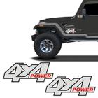 Par De Adesivos 4x4 Power Troller 2001/04 Emblema Refletivo