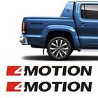 Par de Adesivos Amarok 4 Motion 2017 Emblema Lateral Preto - SPORTINOX