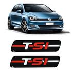 Par De Adesivos Emblema Coluna Tsi Vw Golf Up Polo Resinado