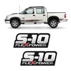 Par De Adesivos Flex Power Vermelho S10 Rodeio 2011 Lateral