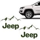 Par De Adesivos Linha Jeep Montanha Modelo Decorativo Verde - SPORTINOX