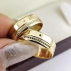 Par de Aliancas em Ouro 18K colecao Eternize 5mm e 7g, ambas com pedras