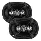 Par De Alto Falantes 6x9 Quadriaxial Bravox B4x 69bk 220wrms