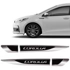 Par De Aplique Lateral Corolla 2015/2019 Emblema Resinado