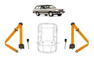 Par de Cintos de Segurança 3 pontos Quantum + Par de Fechos - HCML
