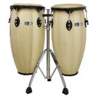 Par de Congas 11 e 12 Natural com Suporte New York