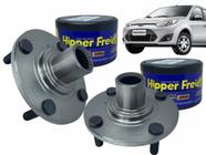 Par de Cubo de Roda Dianteira Fiesta 1.0 1.6 Zetec Rocam 2003 a 2014 HATCH SEDAN HIPPER FREIOS HFCD1