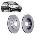 Par de Disco de Freio Traseiro Honda Fit D088A