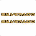 Par De Emblemas Silverado D20 00/ Adesivos Resinado - SPORTINOX