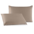 Par de Fronhas Malha 100% Algodão C/ Ziper Lisas