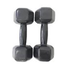 Par De Halter Dumbell Sextavado Revestido Ahead 5 Kg Preto