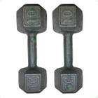 Par de Halteres Sextavado - 10 Kg - 2M FITNESS