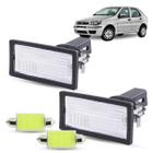 Par de Lanterna Luz de Placa + Soquete e LED Fiat Palio G3 2004 2005 2006 2007 2008 2009 2010 2011 2012 2013 2014 2015 2