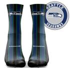 Par de Meias NFL Seattle Seahawks Socks Cano Longo Sublimada