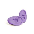 Par de Orelha de Silicone Oval Roxo